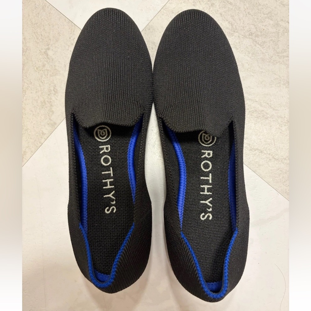 Rothy's The Loafer Black Slip On Size 6 - Picture 3 of 6